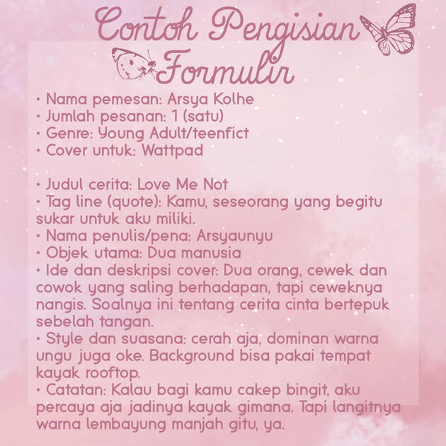 Contoh Pengisian Formulir